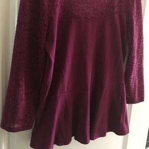 Express Peplum Top size large